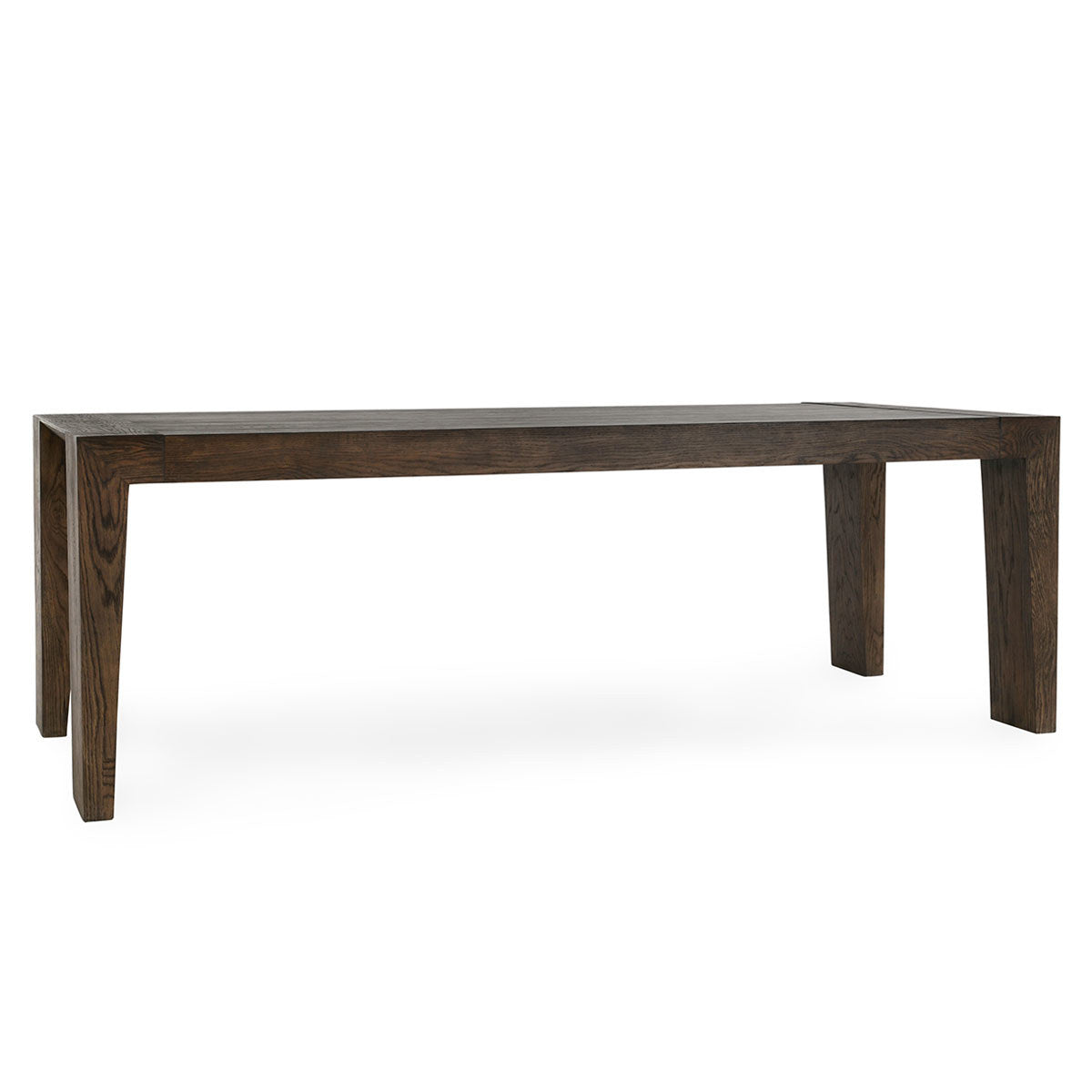 Troy Rectangle Dining Table - Suede Brown