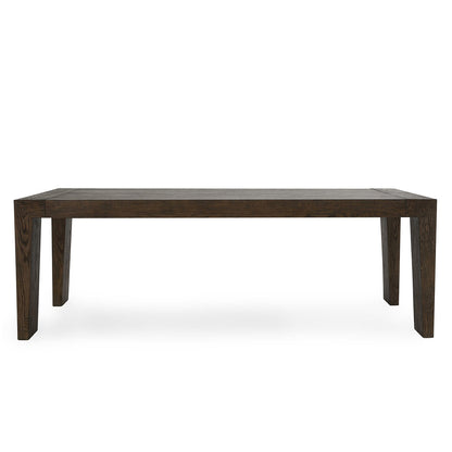 Troy Rectangle Dining Table - Suede Brown