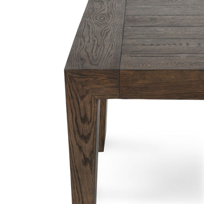 Troy Rectangle Dining Table - Suede Brown