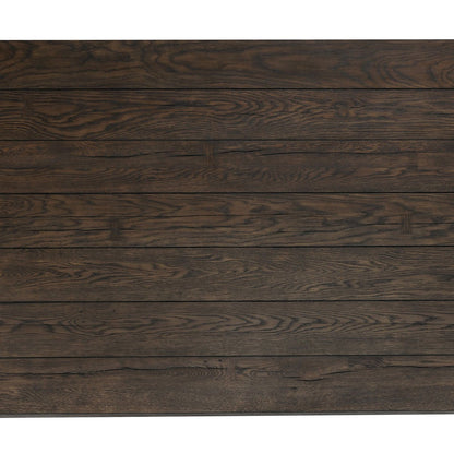 Troy Rectangle Dining Table - Suede Brown