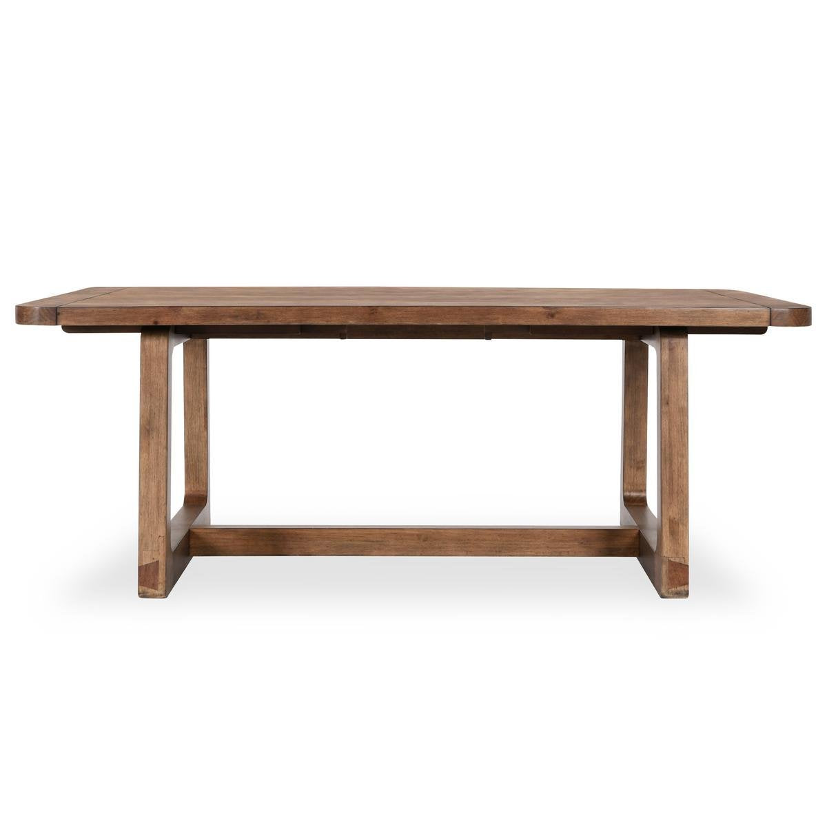 Lyra Pine Wood 80-110" Extension Dining Table Smoke Brown - Smoke Brown