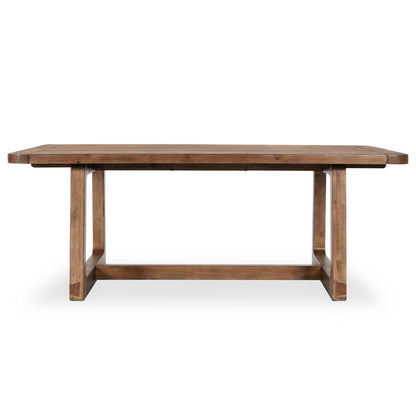 Lyra Pine Wood 80-110" Extension Dining Table Smoke Brown - Smoke Brown