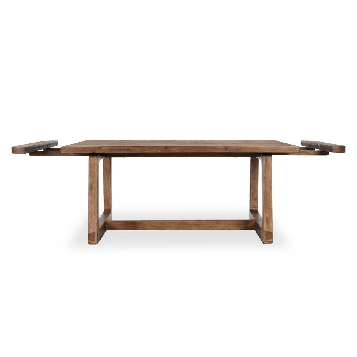 Lyra Pine Wood 80-110" Extension Dining Table Smoke Brown - Smoke Brown