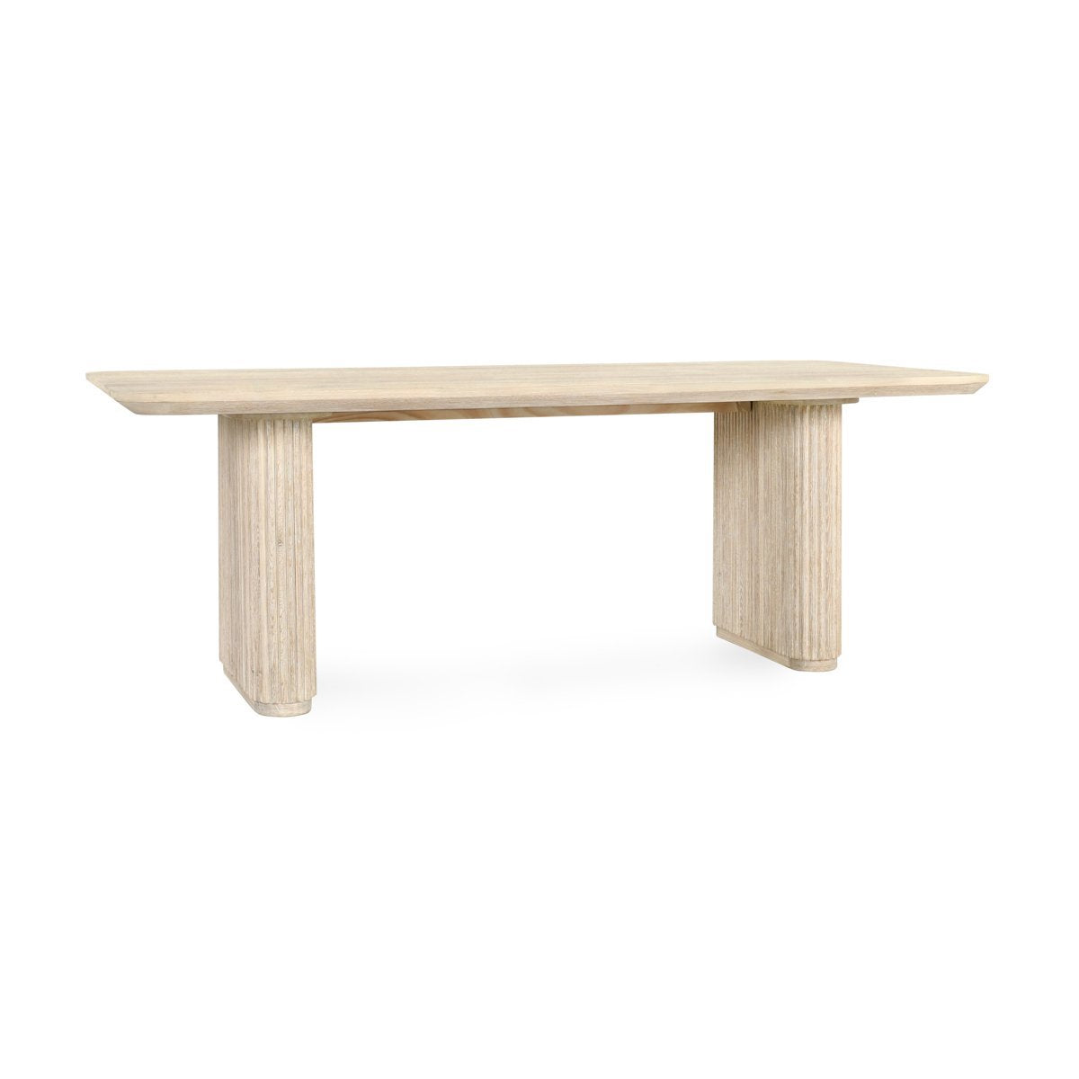 Vander Rectangle Dining Table - Cream Washed