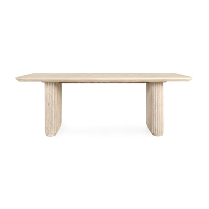 Vander Rectangle Dining Table - Cream Washed