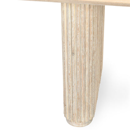 Vander Rectangle Dining Table - Cream Washed