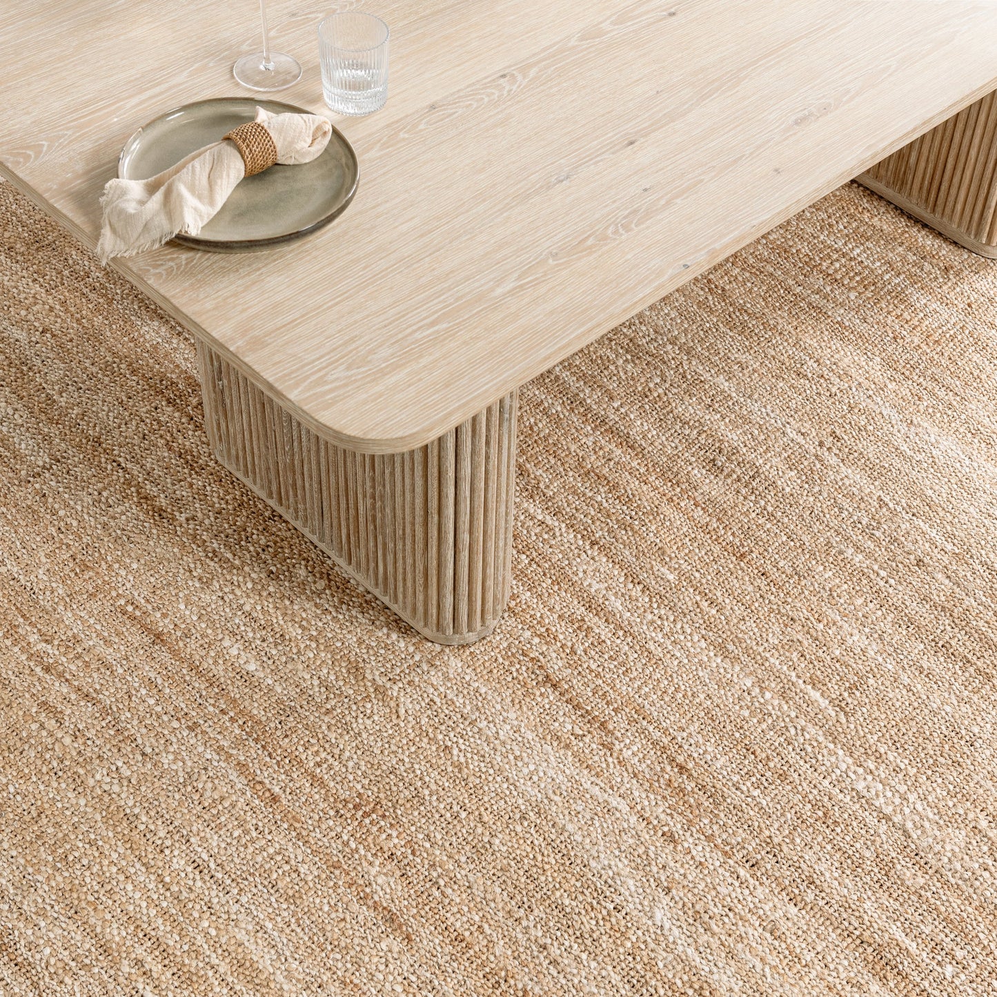Vander Rectangle Dining Table - Cream Washed