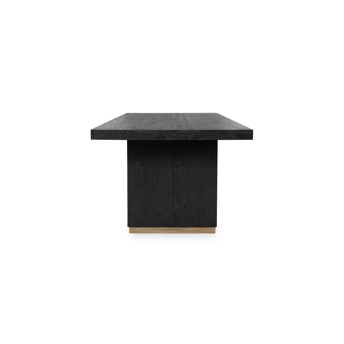 Lynx Solid Wood Rectangle Dining Table - Carbon Black