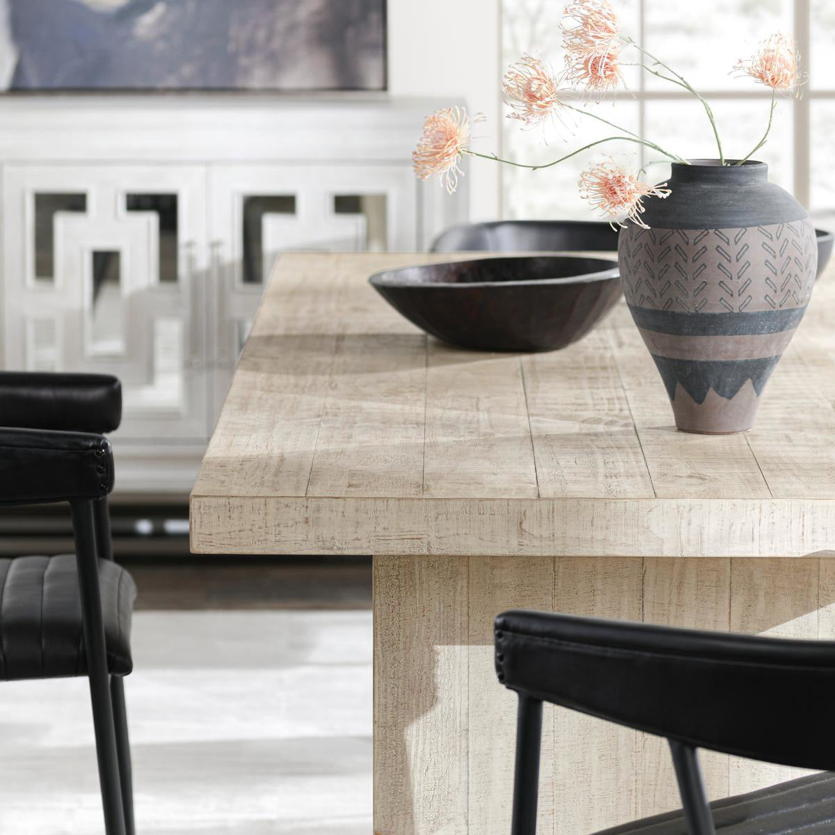 Lynx Rectangle Dining Table - Antique White