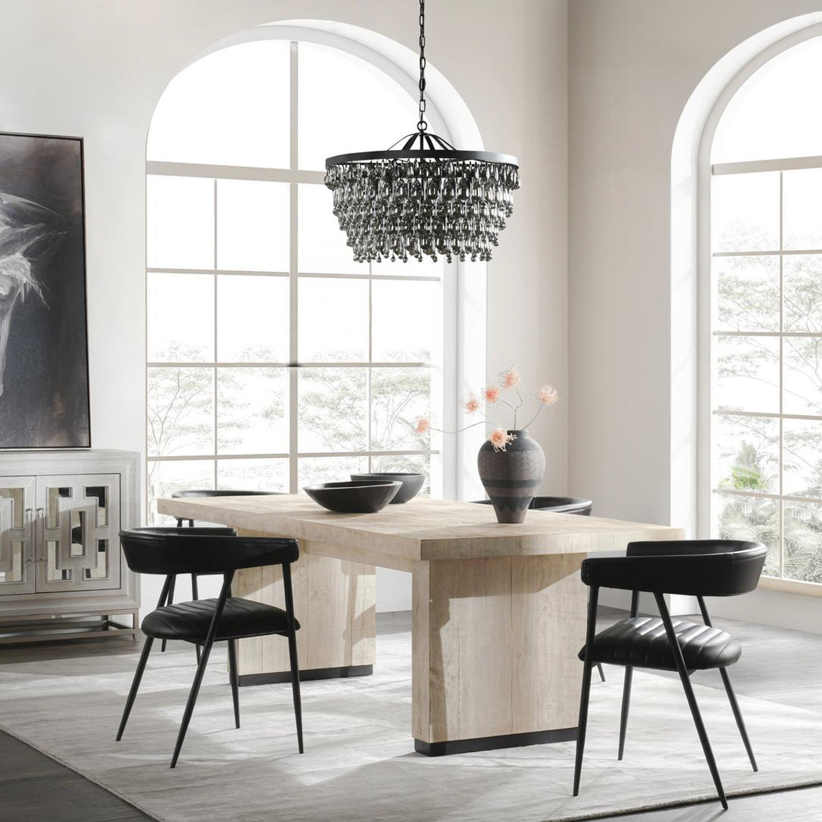 Lynx Rectangle Dining Table - Antique White