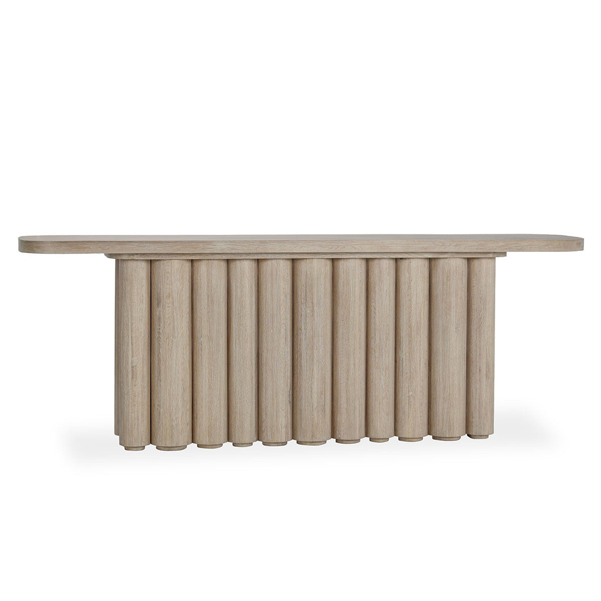 Tiber Rectangle Console Table - Cream Washed