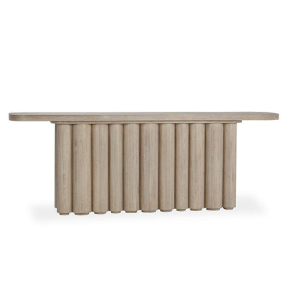 Tiber Rectangle Console Table - Cream Washed