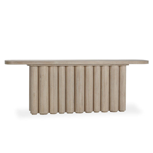 Tiber Rectangle Console Table - Cream Washed