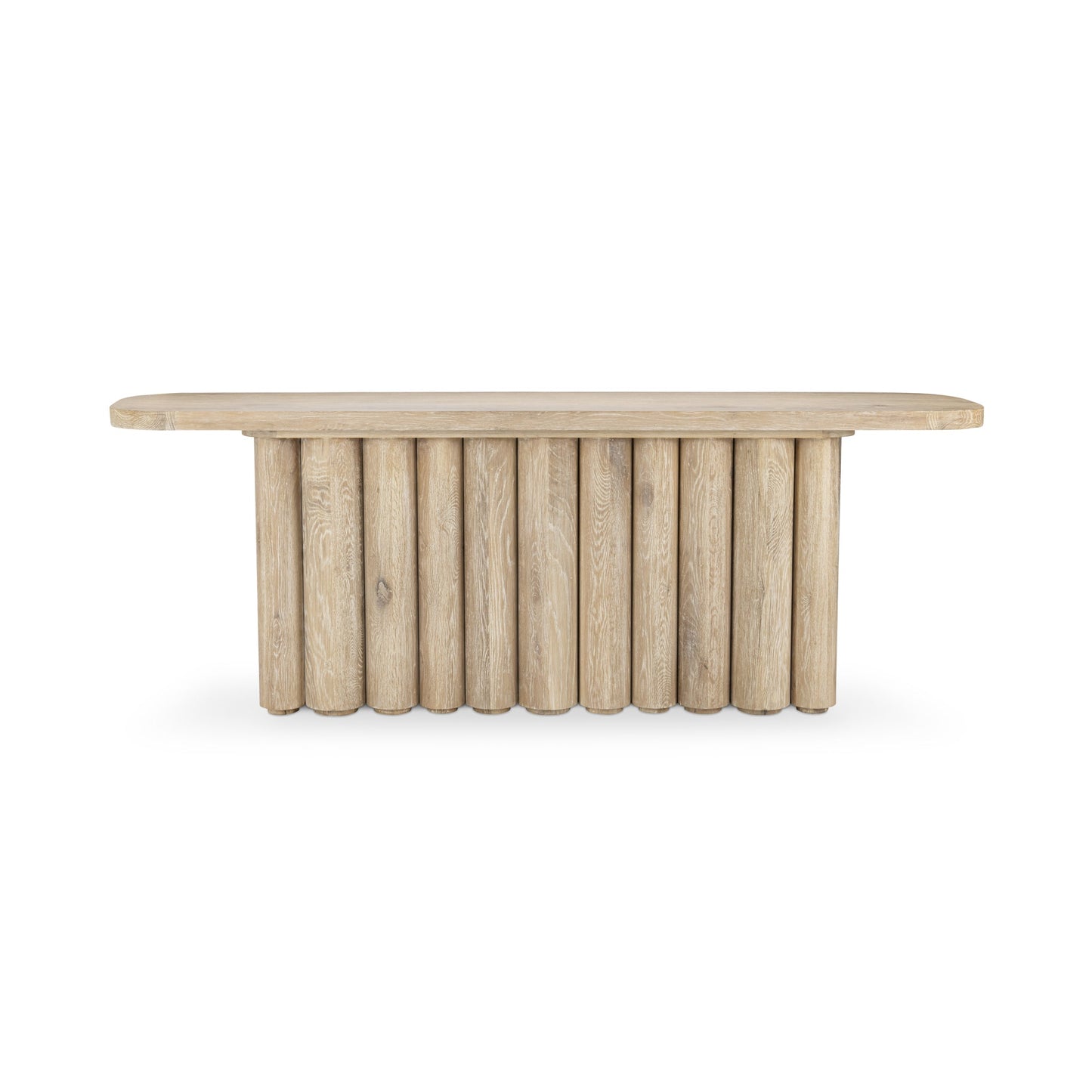 Tiber Rectangle Console Table - Cream Washed