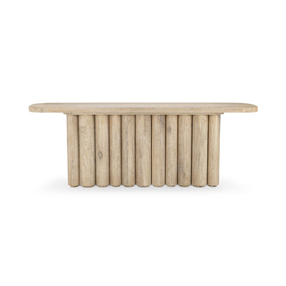 Tiber Rectangle Console Table - Cream Washed