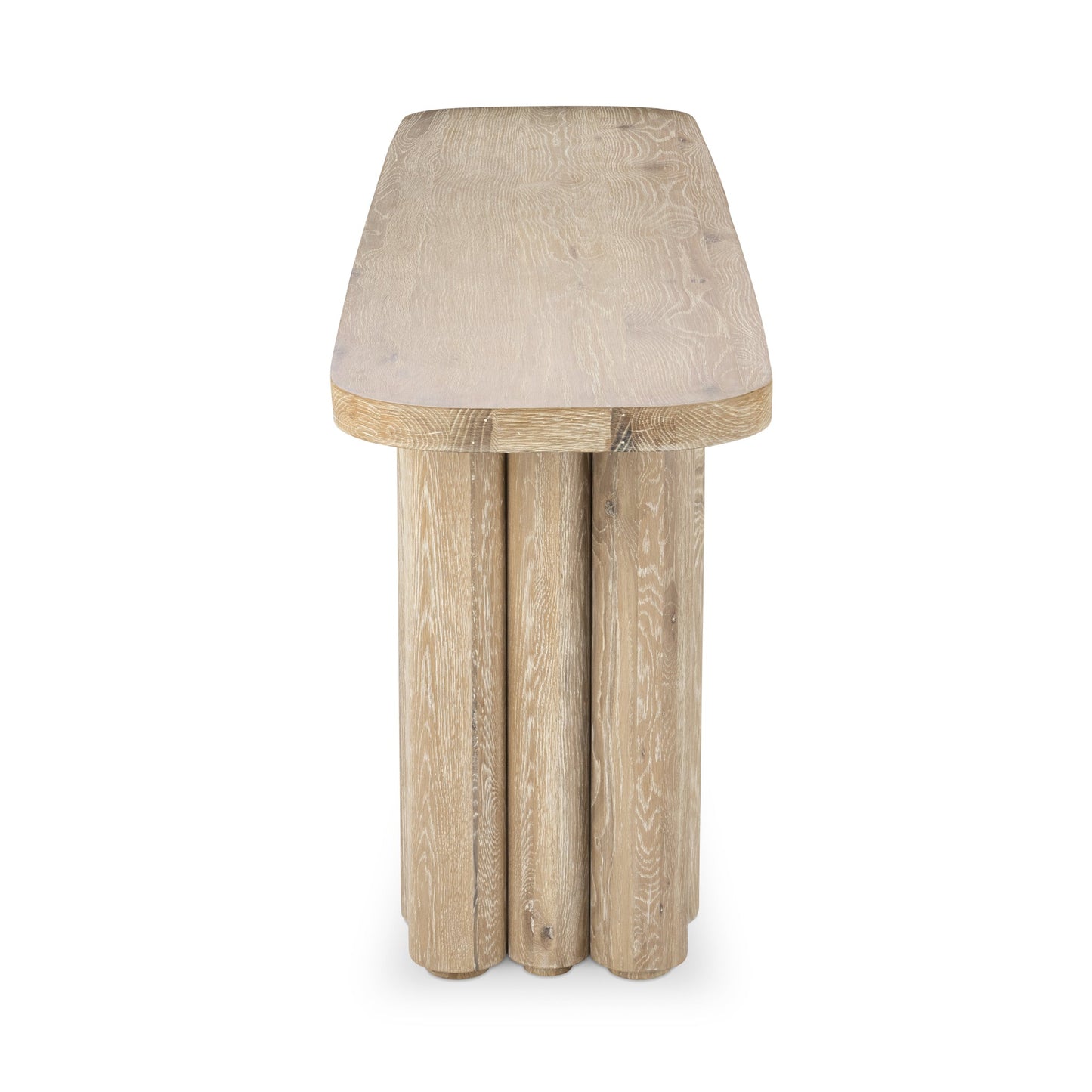 Tiber Rectangle Console Table - Cream Washed