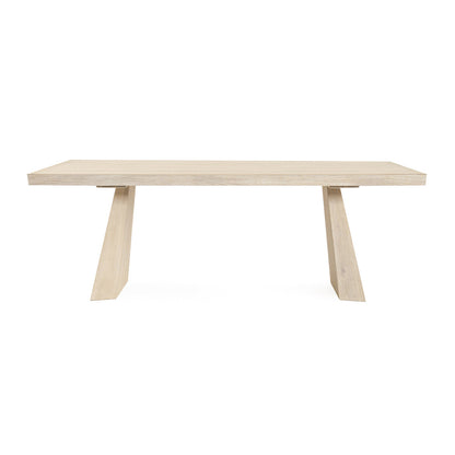 Sanford Rectangle Dining Table - Cream Washed