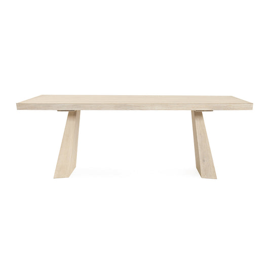 Sanford Rectangle Dining Table - Cream Washed