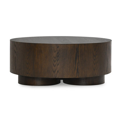 Runa Round Coffee Table - Coffee Brown
