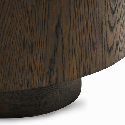 Runa Round Coffee Table - Coffee Brown