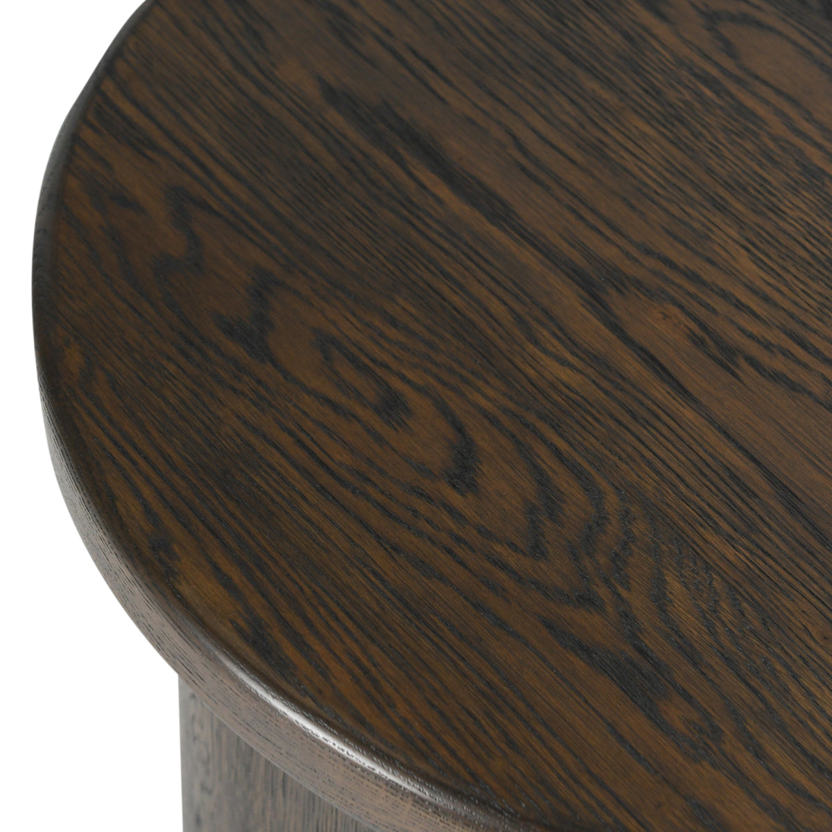 Runa Round End Table - Coffee Brown