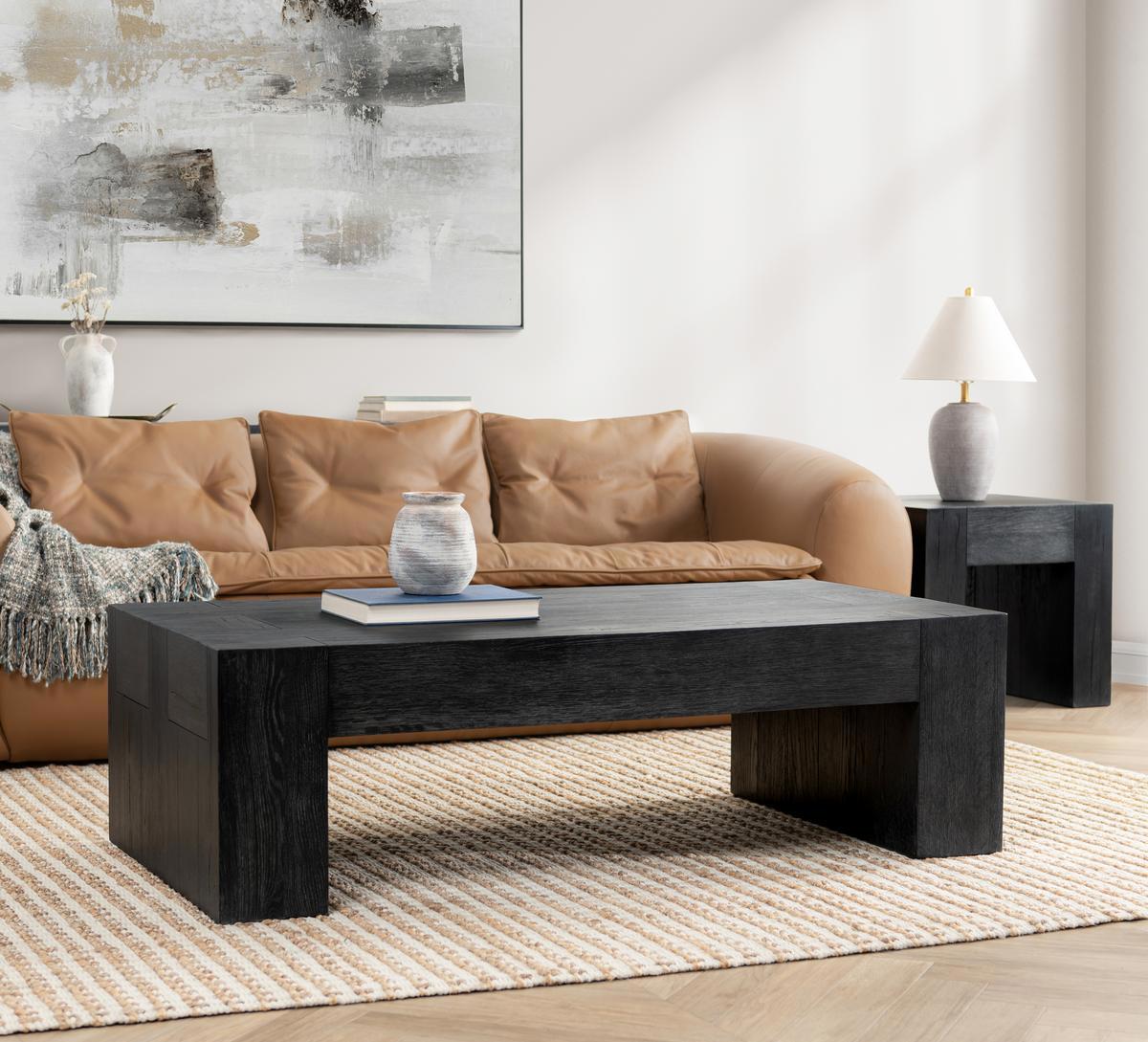 Bristol Rectangle Coffee Table - Aged Black