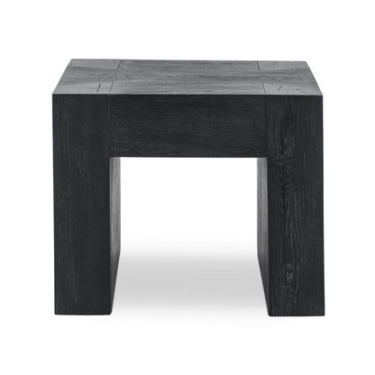 Bristol Square End Table - Aged Black