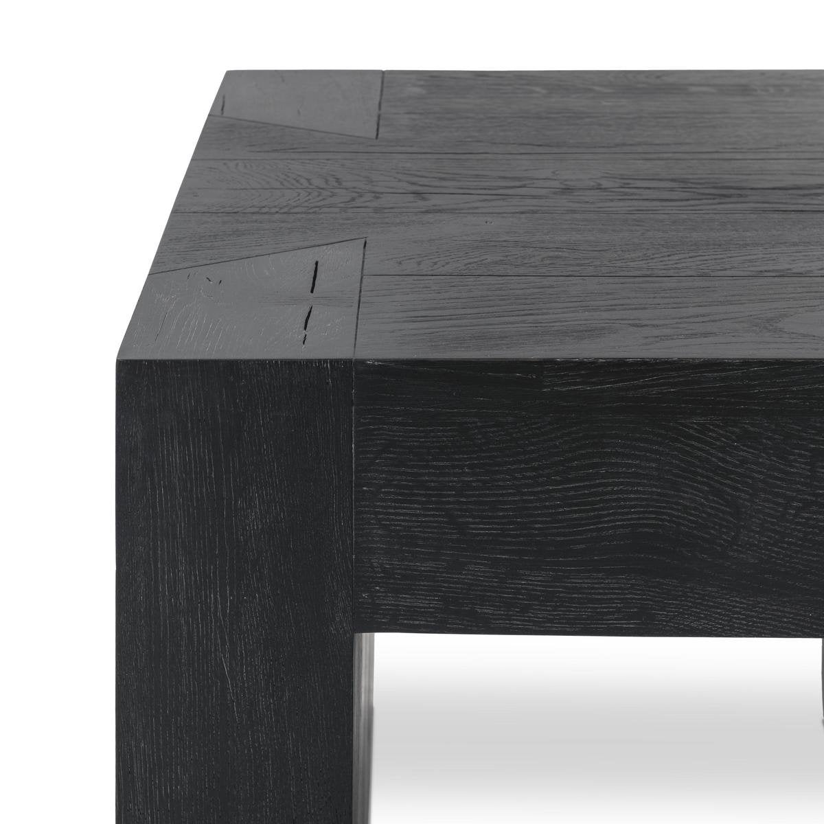 Bristol Square End Table - Aged Black