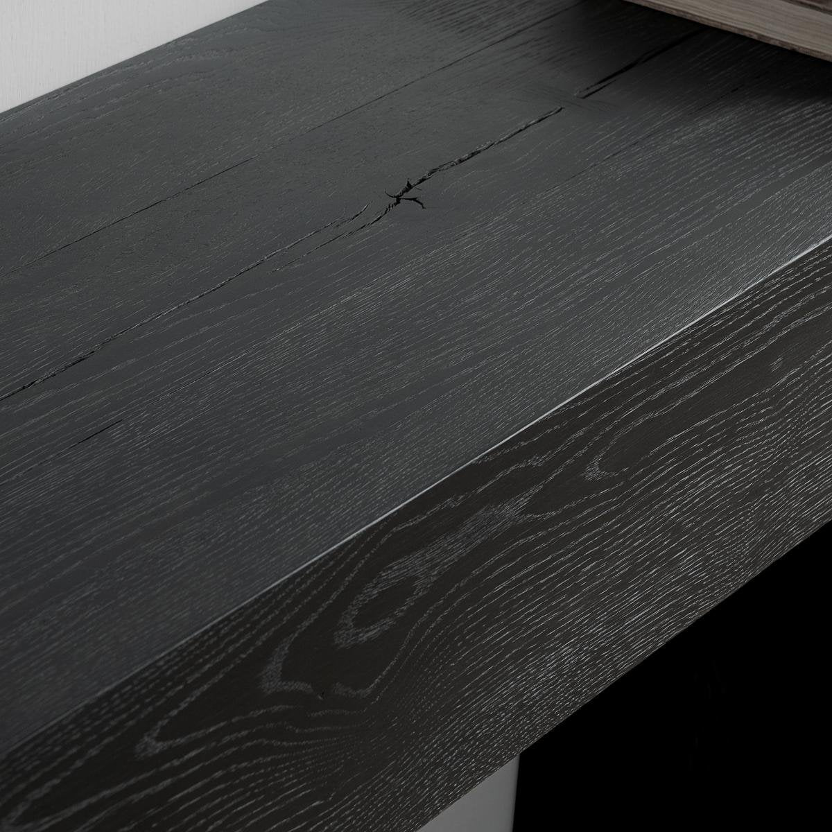 Bristol Rectangle Console Table - Aged Black