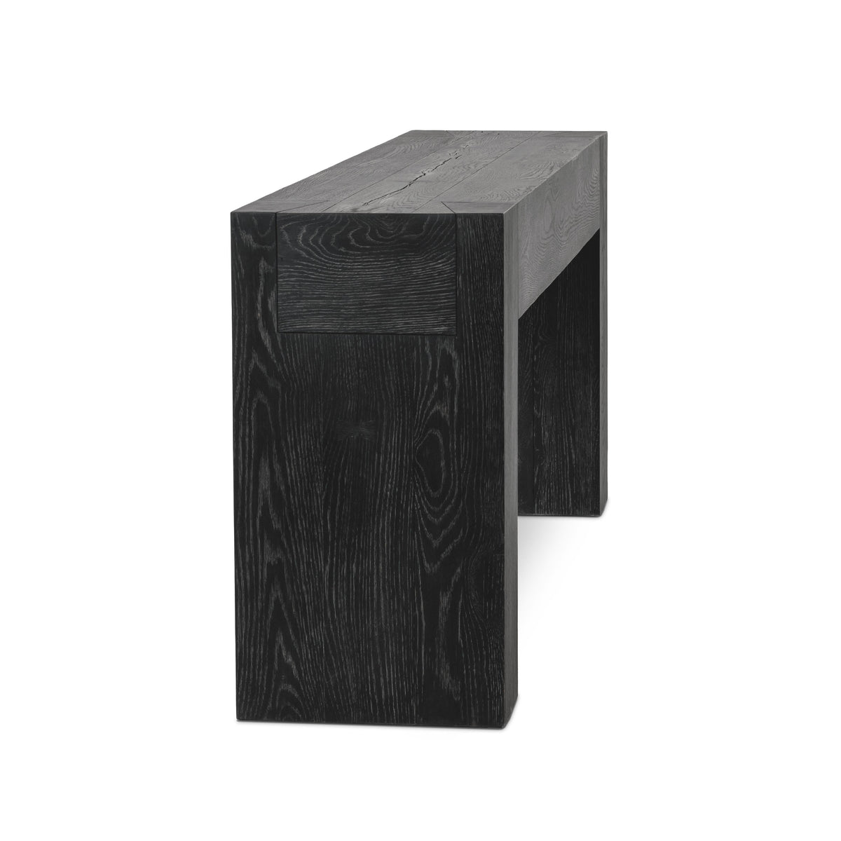 Bristol Rectangle Console Table - Aged Black