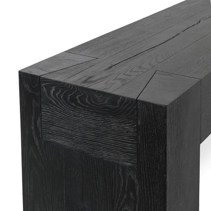 Bristol Rectangle Console Table - Aged Black