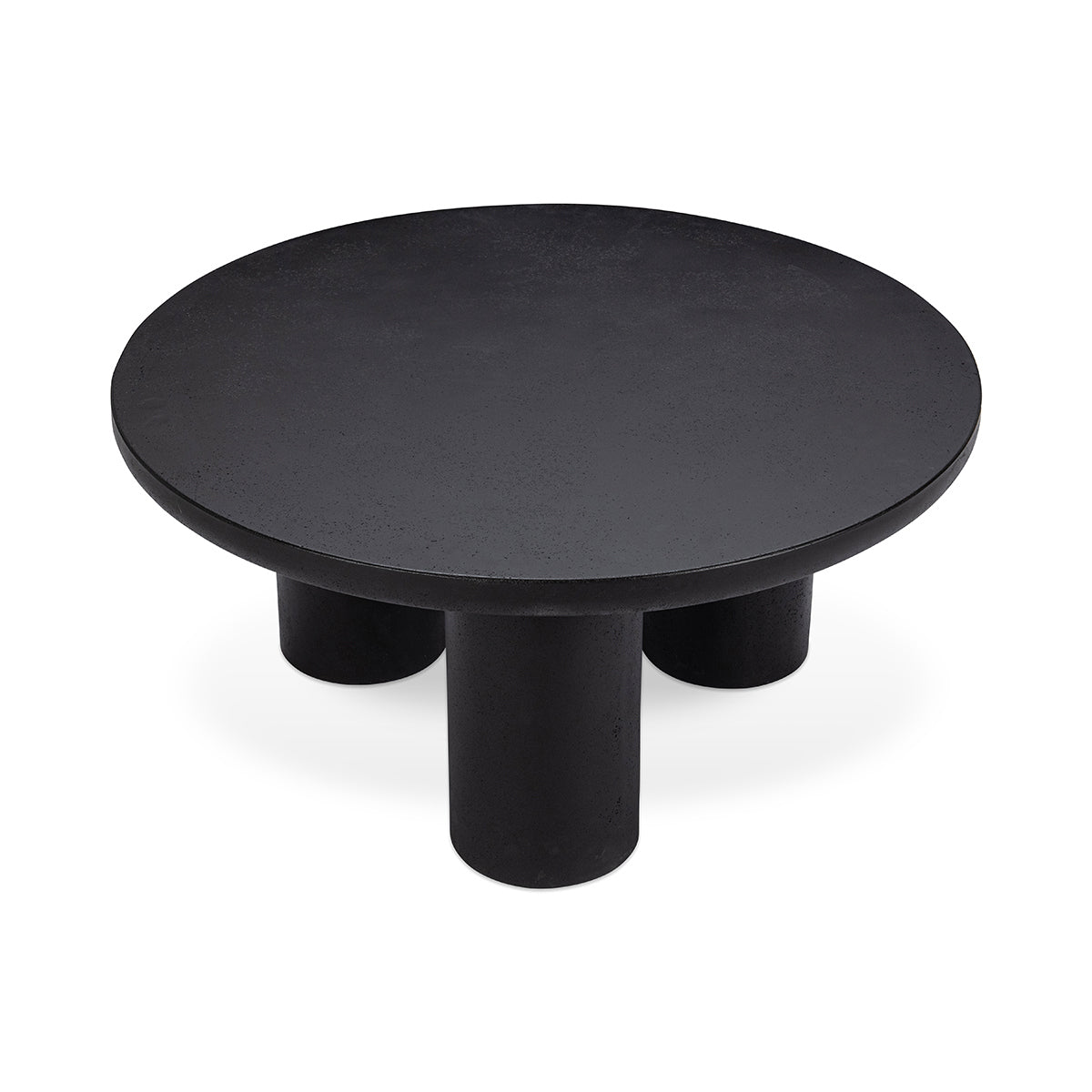 Anzio Outdoor Round Coffee Table - Black