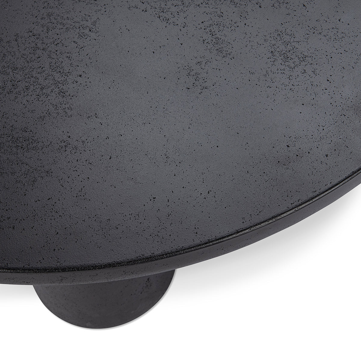 Anzio Outdoor Round Coffee Table - Black