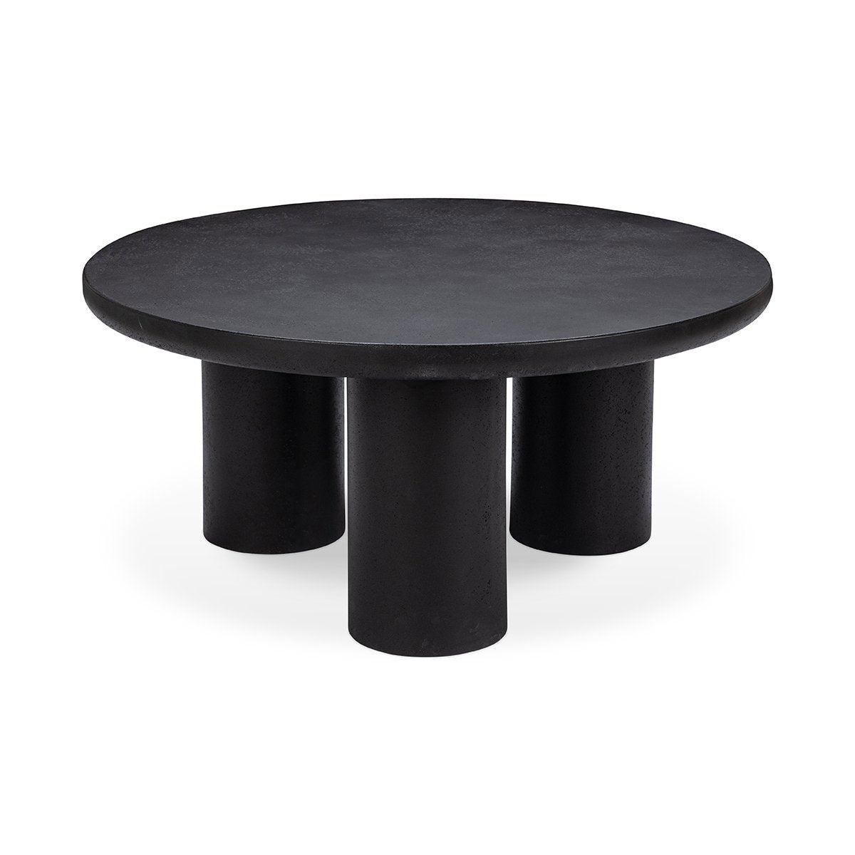 Anzio Outdoor Round Coffee Table - Black