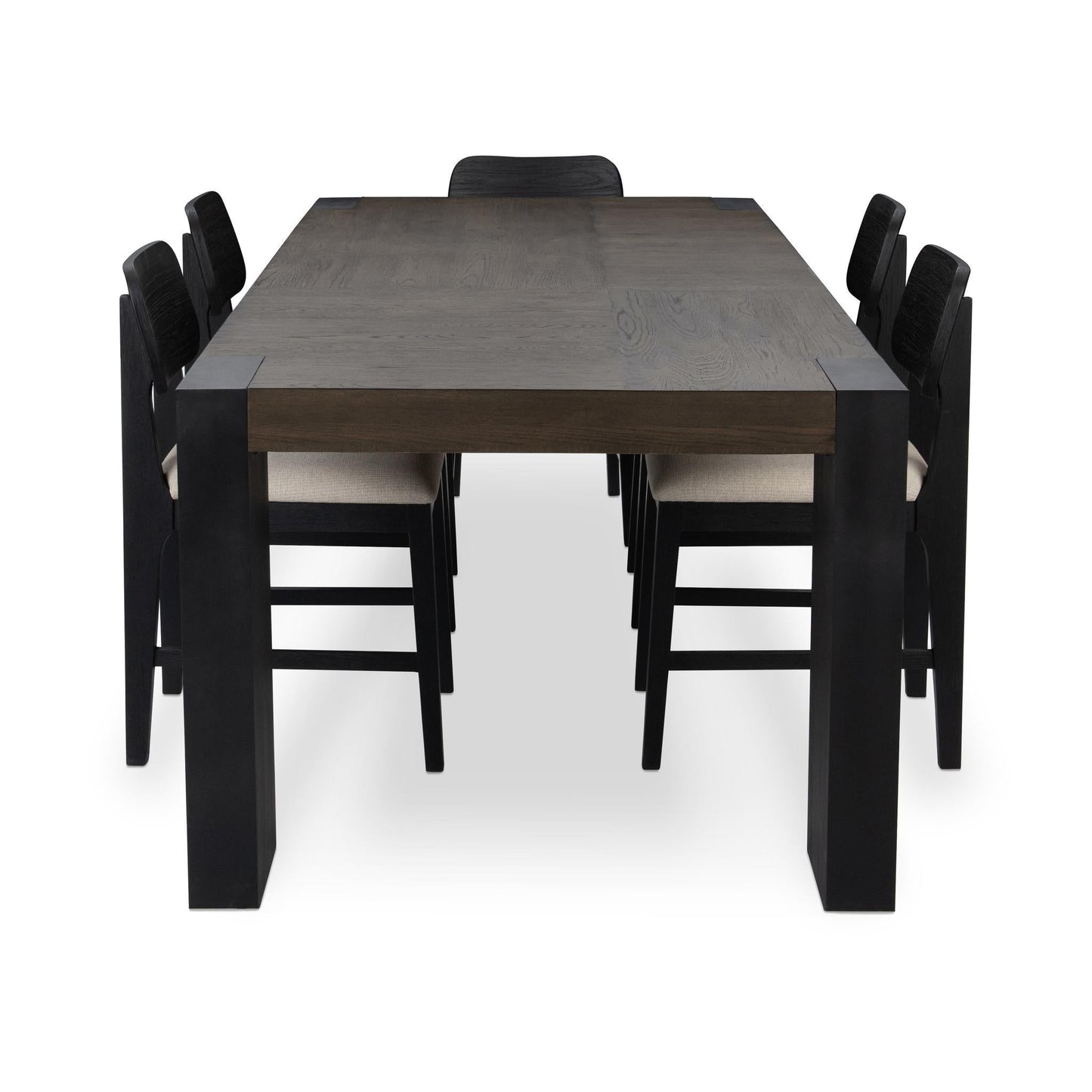 Deaven Rectangle Dining Table - Toasted Brown