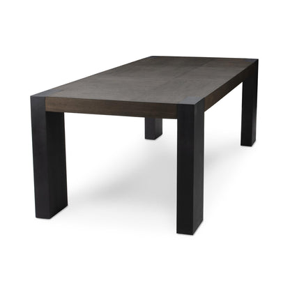 Deaven Rectangle Dining Table - Toasted Brown