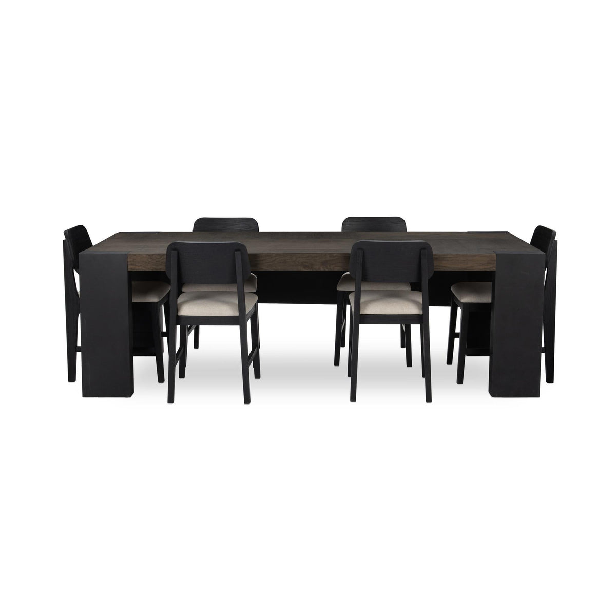 Deaven Rectangle Dining Table - Toasted Brown