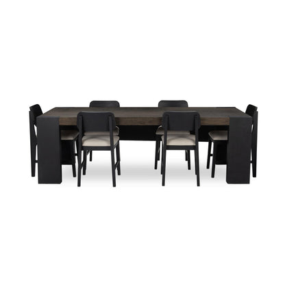 Deaven Rectangle Dining Table - Toasted Brown