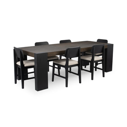Deaven Rectangle Dining Table - Toasted Brown