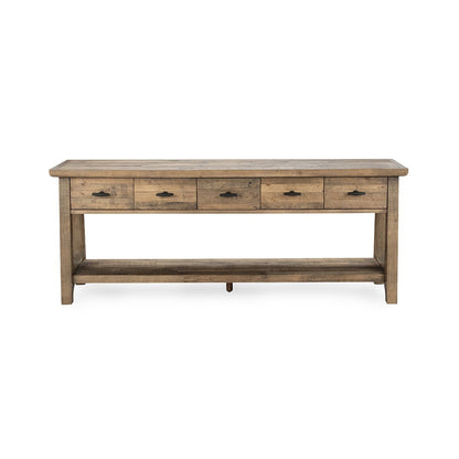 Talladega Rectangle Console Table - Natural Pine