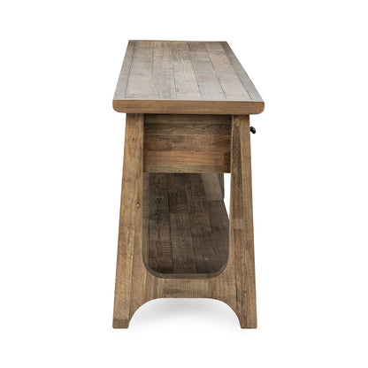 Talladega Rectangle Console Table - Natural Pine