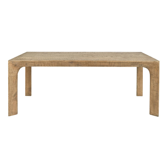 Crest Rectangle Dining Table - Warm Natural