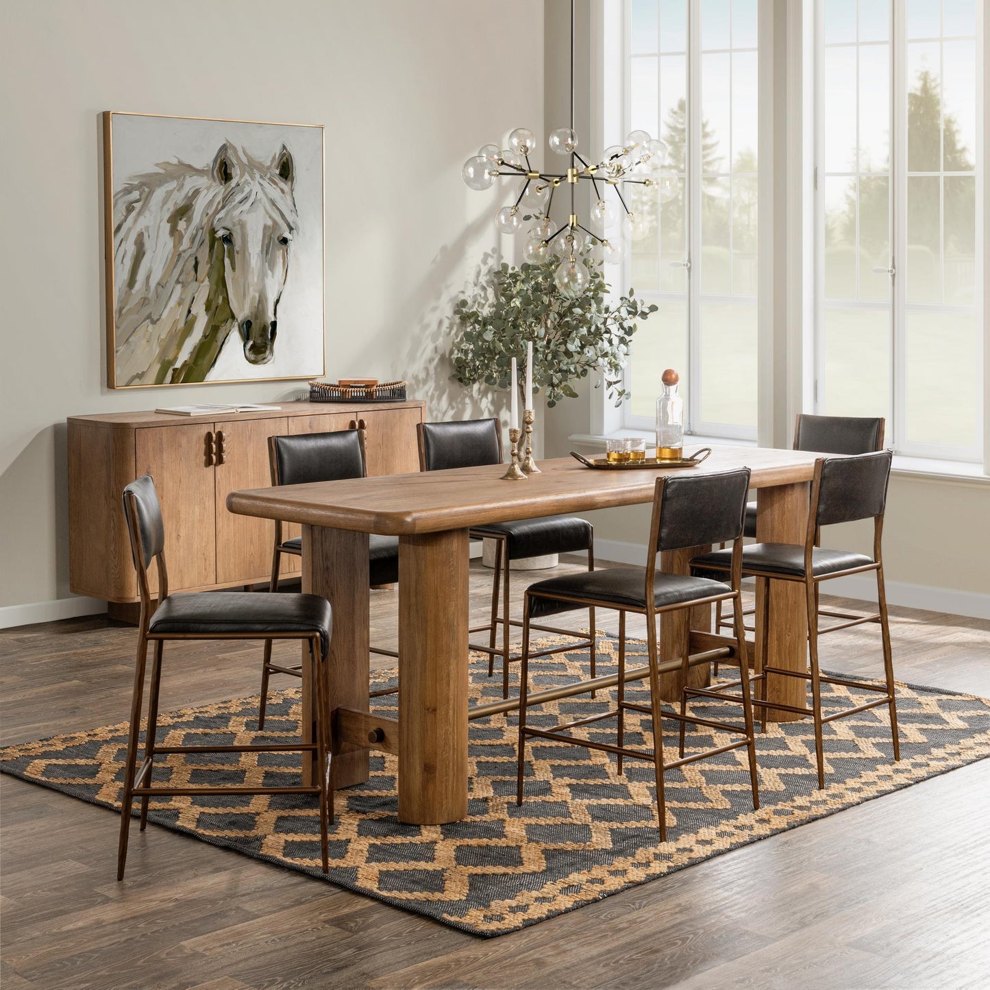 Tacoma Rectangle Gathering Table - Tawny Brown
