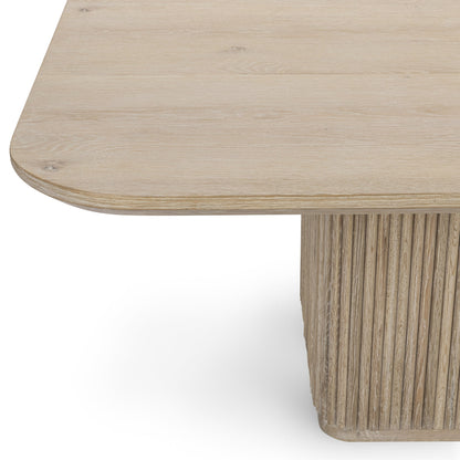 Vander Square Dining Table - Cream Washed