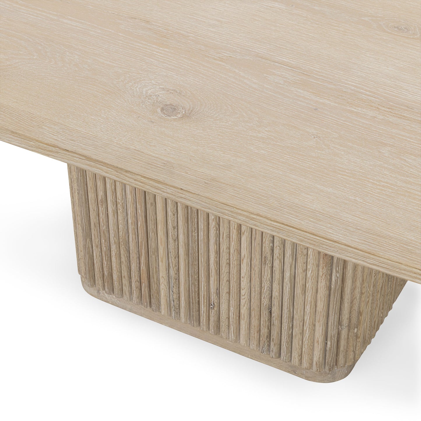 Vander Square Dining Table - Cream Washed
