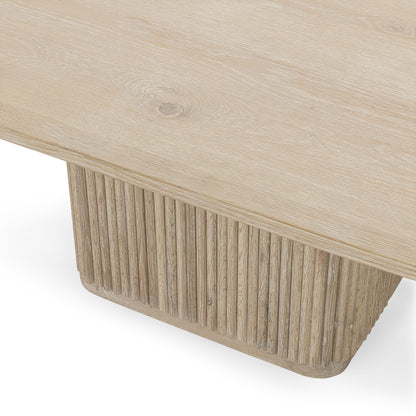 Vander Square Dining Table - Cream Washed