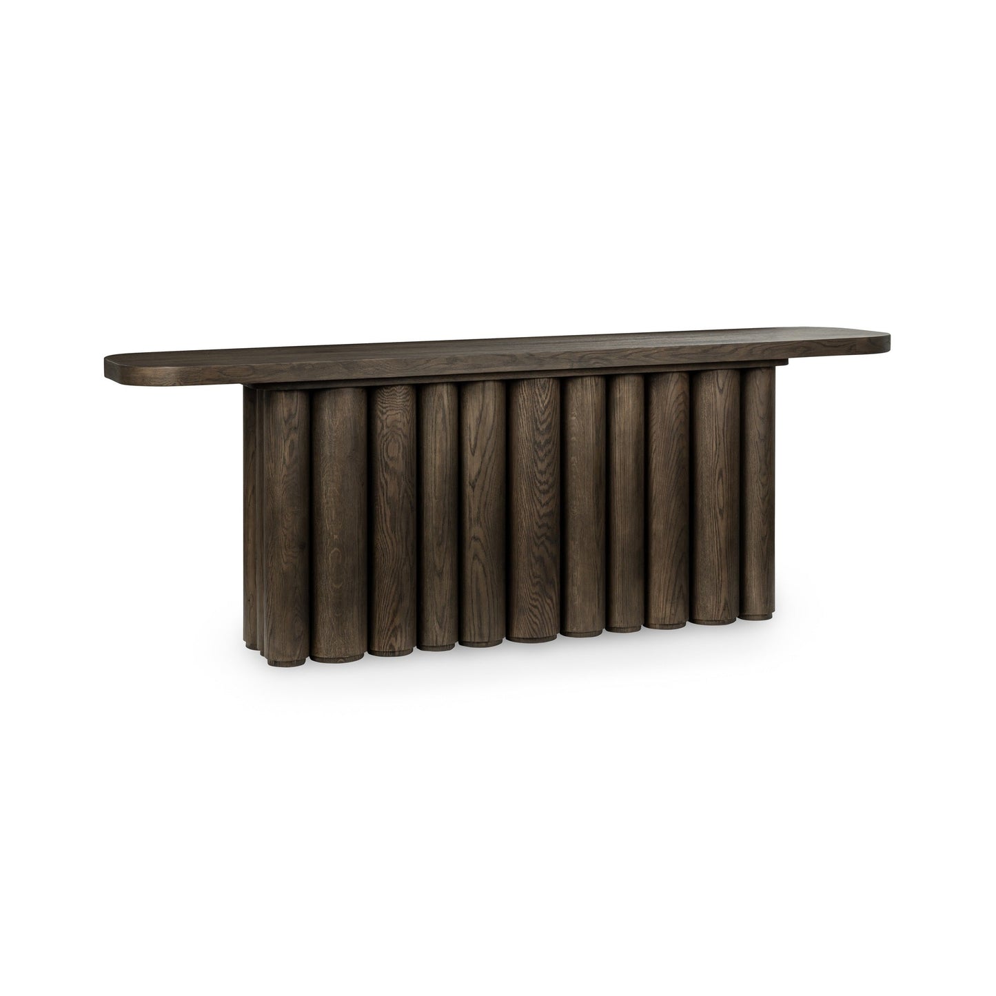 Tiber Rectangle Console Table - Toasted Brown