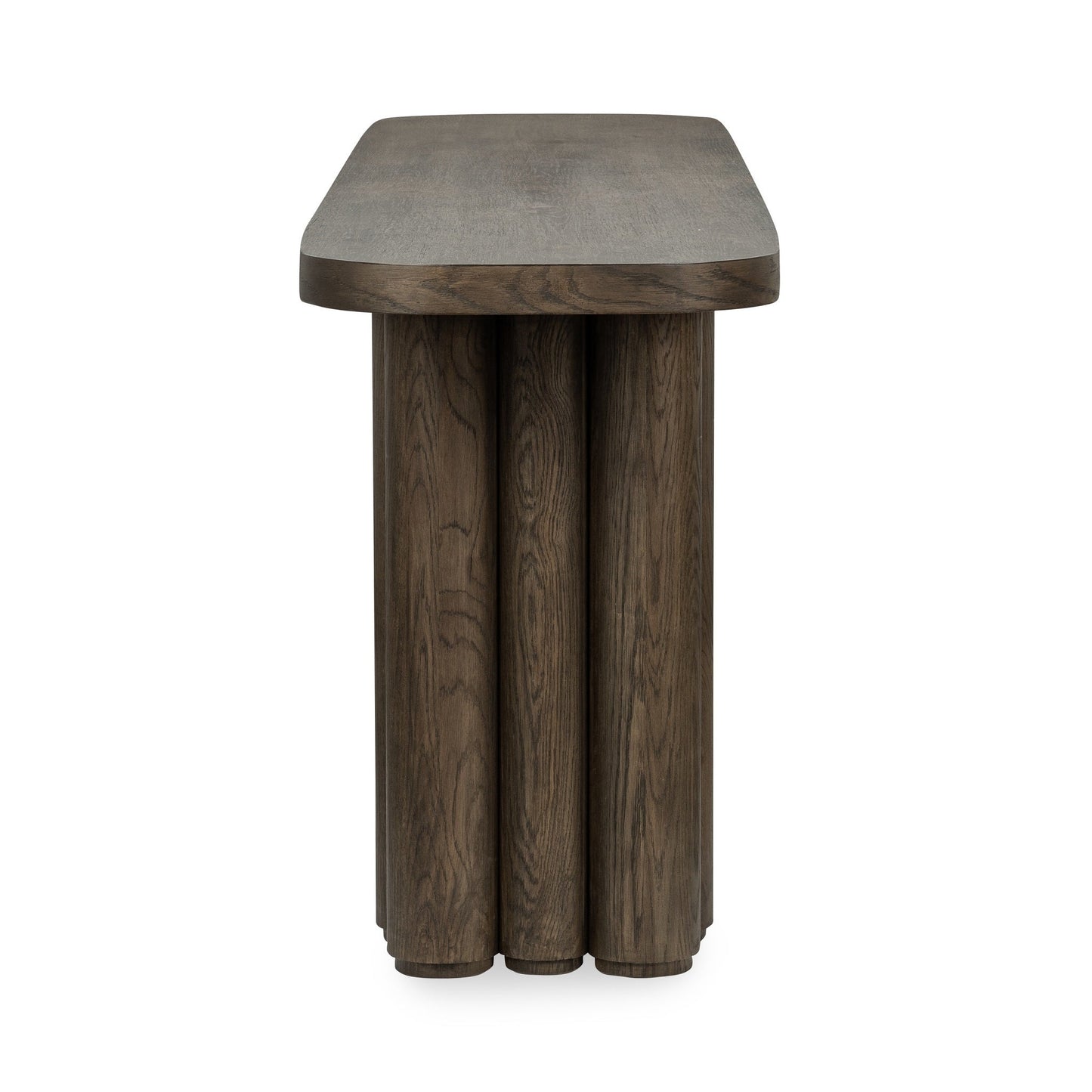 Tiber Rectangle Console Table - Toasted Brown
