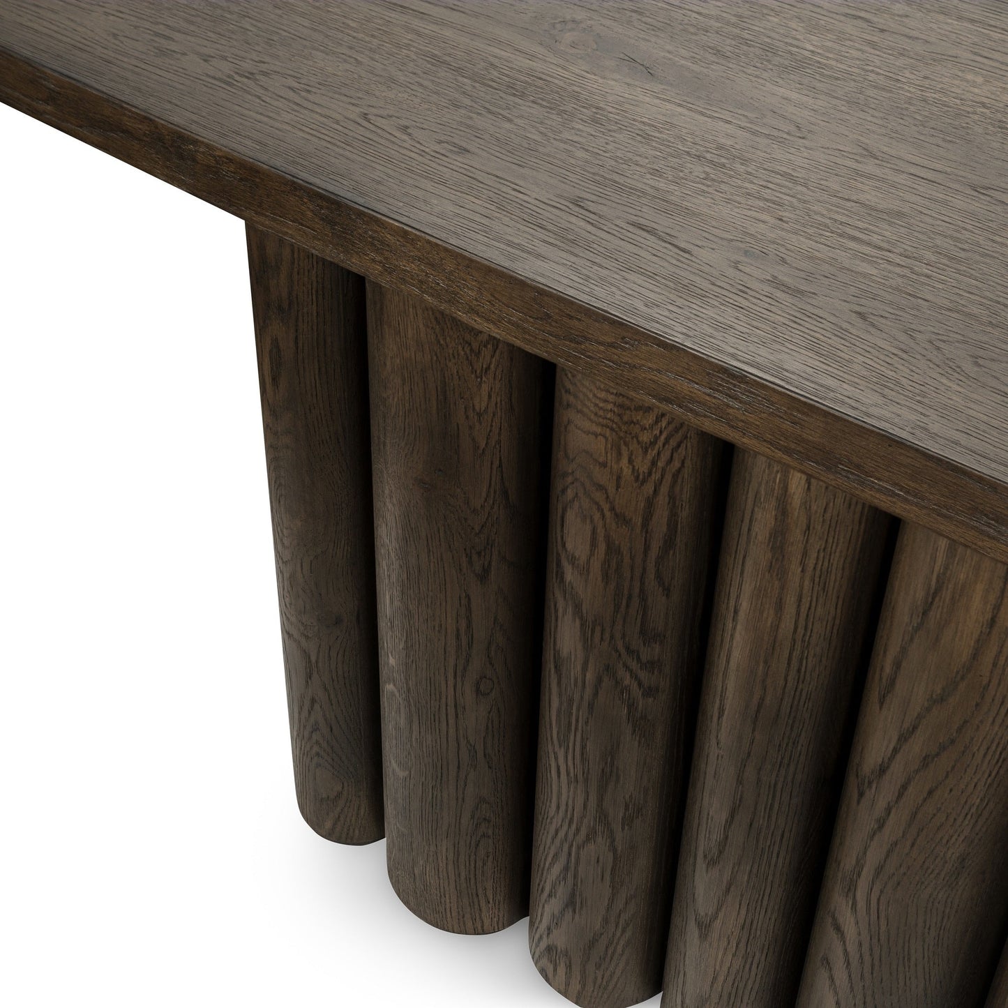 Tiber Rectangle Console Table - Toasted Brown