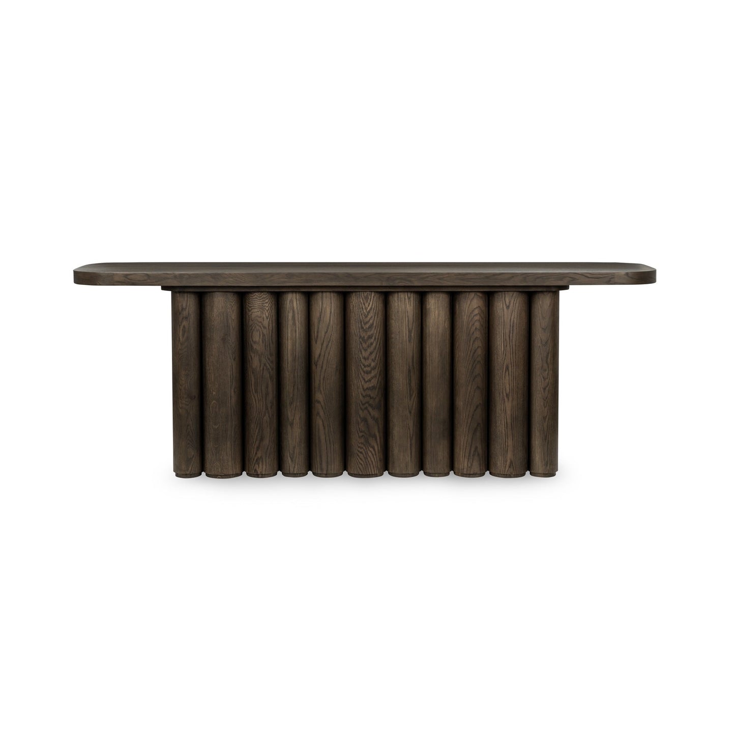 Tiber Rectangle Console Table - Toasted Brown